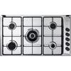 De Longhi FLA 59 DD - Piano cottura a gas da 90 cm, N° 5 Fuochi, colore Inox
