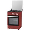 vedi in descrizione Cucina STAYLUX 4 Fuochi a Gas Forno Elettrico 60x60cm Nero/Bordeaux LF663S-40F