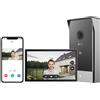 EZVIZ Videocitofono Collegato allo Smartphone, 7 Pollici Touch Videocitofono CP7