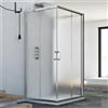 Idralite BOX CABINA DOCCIA 75X100X75 CM 3 TRE LATI VETRO 6MM STAMPATO C SCORREVOLE