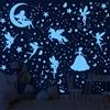 Aomaic 470 Pezzi Unicorno Stelle Fluorescenti Adesive Soffitto Unicorno Stelline Lumino