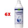 Clemente 6 X Clemente L'ammorbidente Persistente Sensual Loto 1 Litro Formato Professiona