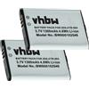 vhbw 2x Batteria per Nintendo Wii U Pro Controller 1300mAh 3,7V
