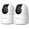 Imou Kit Telecamera Wi-Fi Interno 3MP, 2K Videocamera di Sorveglianza, Tra 2K+2K