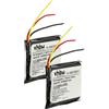 vhbw 2x Batteria per Jabra Evolve 80, 65 250mAh 3,7V