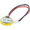 vhbw Bios Batteria per Asus Eee PC 1005HA-VU1X-WT 1008HA EPC-105VWT 40mAh 3V