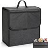VINATO Organizer per Bagagliaio Auto in Feltro, Borsa Bagagliaio con Velcro & 2 Tasche in Rete, Robusto & Compatto, Universale Organizer Baule per Attrezzi e Cura dell'Auto Accessori (29X15×30cm)