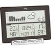 TFA Dostmann Stazione meteo con sensore esterno digitale wireless Meteo Sens, 35.1139.01, termo-igrometro, andamento della pressione atmosferica, umidità, temperatura, orologio radiocontrollato, nero