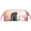 Depesche 13971 Miss Melody Blossom Pony - Astuccio per matite con appendino, in Beige e Rosa, con Motivo a Cavallo e Motivo a Cavallo, Astuccio per matite con Tasca Esterna con Cerniera