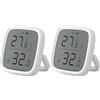 SONOFF SNZB-02D Mini sensore di temperatura e umidità ZigBee, termometro igrometro per interni, display LCD, compatibile con Alexa/Google Home (Confezione da 2)