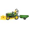 Bruder John Deere X949 Mowing Tractor with Trailer and Figure
