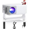 AKIYO Proiettore O1 Proiettore Portatile 15000 Lumens 2026 Upgraded Bianco