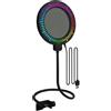Lampada RGB Microfono Parabrezza con Cancellazione del Rumore per Microfoni a Co