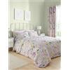 Dreams & Drapes - Copriletto Heritage Florette (230 x 230 cm) - Copriletto trapuntato viola lilla - Biancheria da letto e tende coordinate disponibili - Copriletto viola