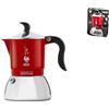 Bialetti Caffettiera Fiammetta tazze 2 rossa