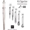 Beauty Tools KIT PROFESSIONALE MANICO SGORBIE + LAME 2 PEZZI X 2,4,6,8,10