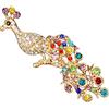 1PC Spilla con intarsio di strass Spilla dorata Spilla con sette Phoenix