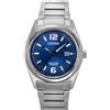 Citizen Orologio Citizen Super Titanium con quadrante blu Eco-Drive AW1641-81L da uomo