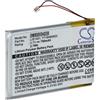 vhbw Batteria per Sony NWZ-S618FBLK, NWZ-S616, NWZ-S616F, NWZ-S618 750mAh 3,7V