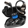 Conyat 2026 Cuffie Open Ear Auricolari Sportivi Bluetooth 6.0 con Gancio Morbido e Nero
