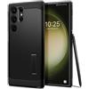 Spigen Custodia Spigen Tough Armor nera per Samsung Galaxy S23 Ultra.