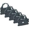 vhbw 5 nastro inchiostrato per Star Micronics LC 24-15 LC 24-100 LC 24-10 nero