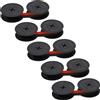 vhbw 5 nastro inchiostrato per Facit T2 Gestetner 104 Electric nero-rosso
