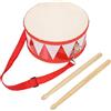 Tamburo a Mano Percussione Strumento Musicale Bambini Giocattolo Educativo Legno