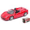 BBURAGO BU31134R FERRARI 458 SPIDER RED 1:43 Modellino