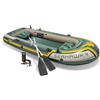 Intex 68347NP - Canotto Gonfiabile Seahawk 2, 2 posti, con Accessori, PVC, Multicolore, 236x114x41 cm