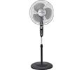 Orbegozo SF 3347, ventilatore a piantana, 3 velocità di ventilazione, 50 W, timer di due ore, funzione di oscillazione, altezza regolabile, 3 pale da 40 cm, nero