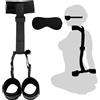 Kit Bondage Set Restraint Regolabile Manette Mani Piedi Cinghie Letto Gioco Copp