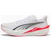 PUMA Deviate Nitro 4 Uomo Scarpe da Corsa IN Bianco e Rosso Stock Limitato