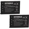 EXTENSILO 2x Batteria per Easypix W510 fotocamera subacquea 700mAh 3,7V