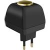 Avizar, Adattatore Accendisigari verso Presa murale 220V → 12V, Nero