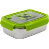Stor Minecraft Design, Stainless Steel Lunch Box - BPA Free, Leak-Proof with Sil
