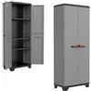 KIS Armadio Tuttopiani Keter L68 x P39 x H173 cm alto grigio 2 ante 3 ripiani