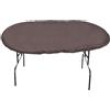 Copertura ovale Oxford impermeabile 420D adatta per tavoli da poker chiusura con