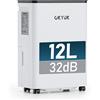 OKYUK Deumidificatore 20L/Giorno deumidificatore casa 5.5L serbatoio 20l Bianco