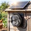 Pannello Solare Monocristallino 6V 5W e Ventilatore per Ventilazione Gabbia Poll
