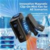 Ventilatore magnetico a clip vita corpo in plastica 11,5 10 7,5 cm opzione doppi