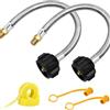 Adattatore Tubo Propano Camper Set 2 Pack Acciaio per Camper con 1 4 Maschi