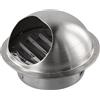 Round-Brushed Bull Naso Esterno Estrattore Muro Sfiato Presa 70-150mm Durevole