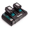 Makita Set Caricabatterie Makita DC18RD Con 2 Batterie BL1850B 18V 5.0Ah