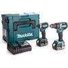 Makita DLX2180TJ 18V senza Spazzola Trapano Combi & Urto Driver Pacco Doppio (2