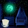 Simple Solutions Stelle da Parete o Soffitto Bagliore al Buio con Adesivi Luna - Adesivi Luminosi