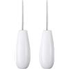 Maniglia estraibile luce bagno 2pz cavo legno bianco 150cm per ventilatori lampa