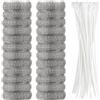 304 stainless steel Fascette per cavi in nylon con raccoglitore pelucchi in acciaio 304 confezi