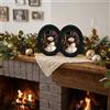 Cornici portafoto pupazzo di neve 5,25 x 4,16 pollici set di 2 accessori decoraz