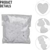 unknown Coriandoli cuore bianco biodegradabili Sprinkle Joy and Happiness 10000 pz